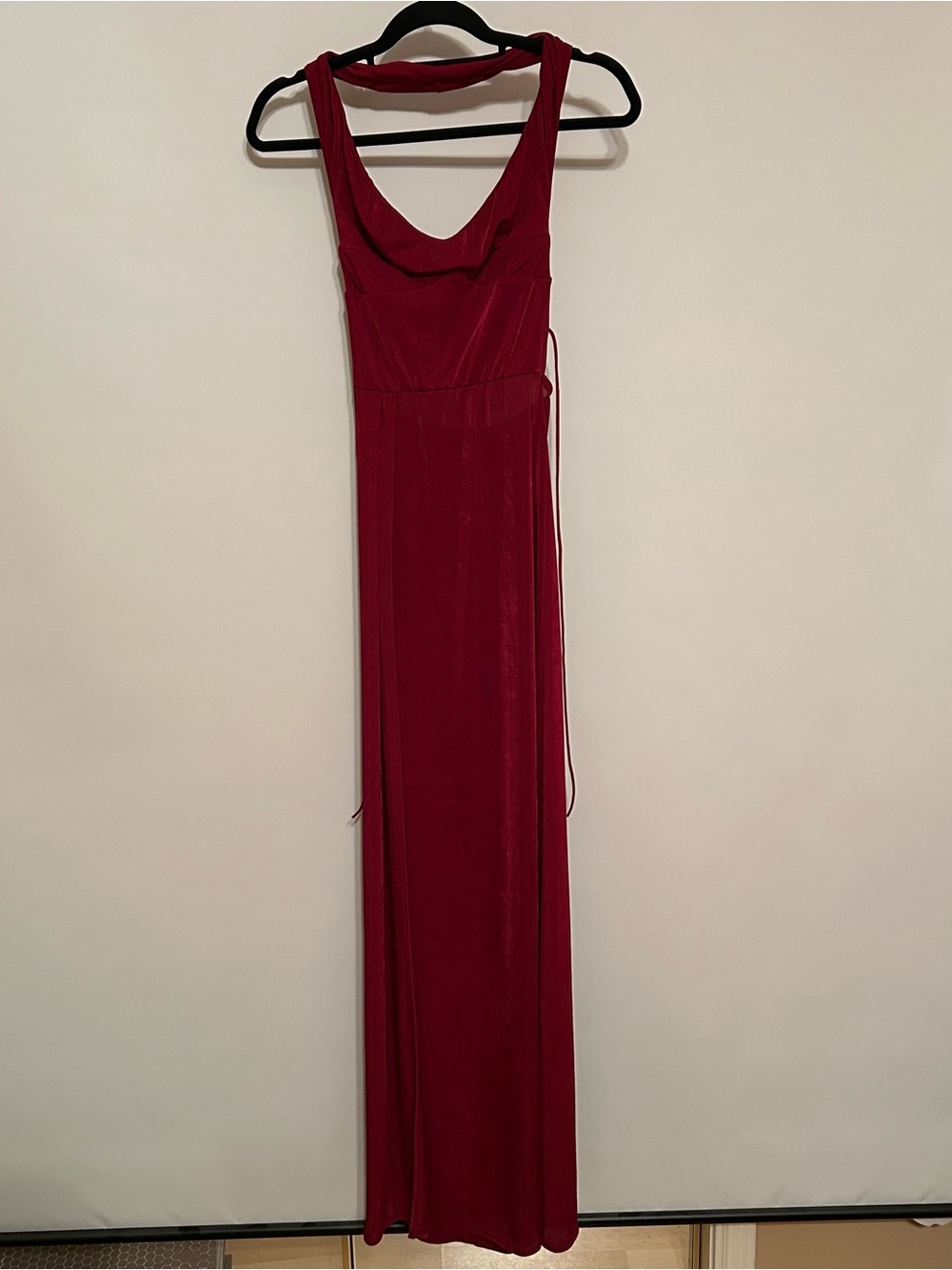 Lucy in the Sky Deep Red Sleeveless Maxi Dress